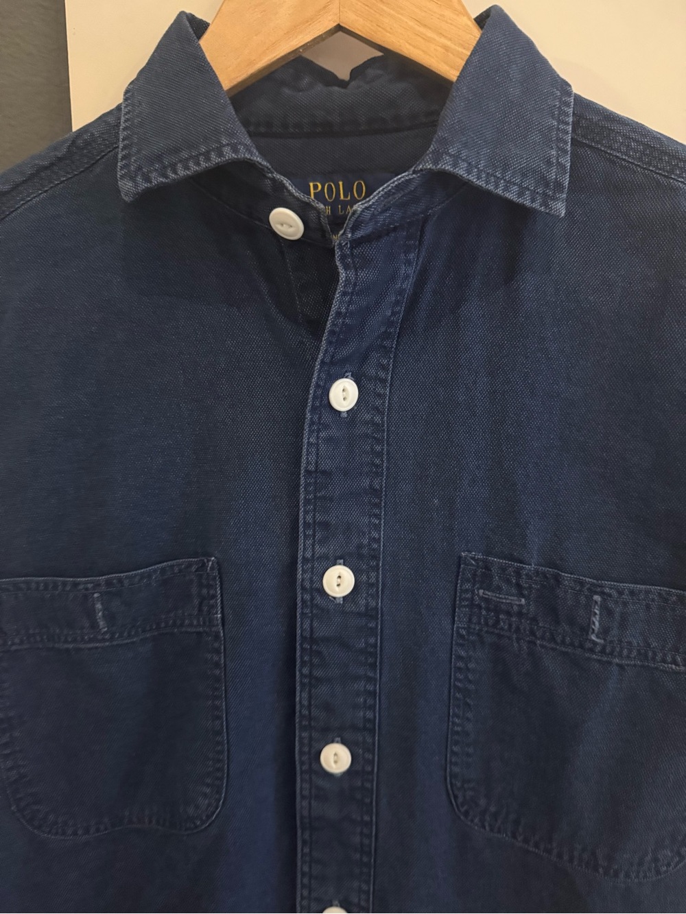 Polo by Ralph Lauren Indigo Button-Down Casual Shirt